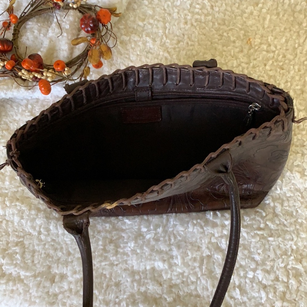 Berge Tooled Leather Purse Made In Italy Gem